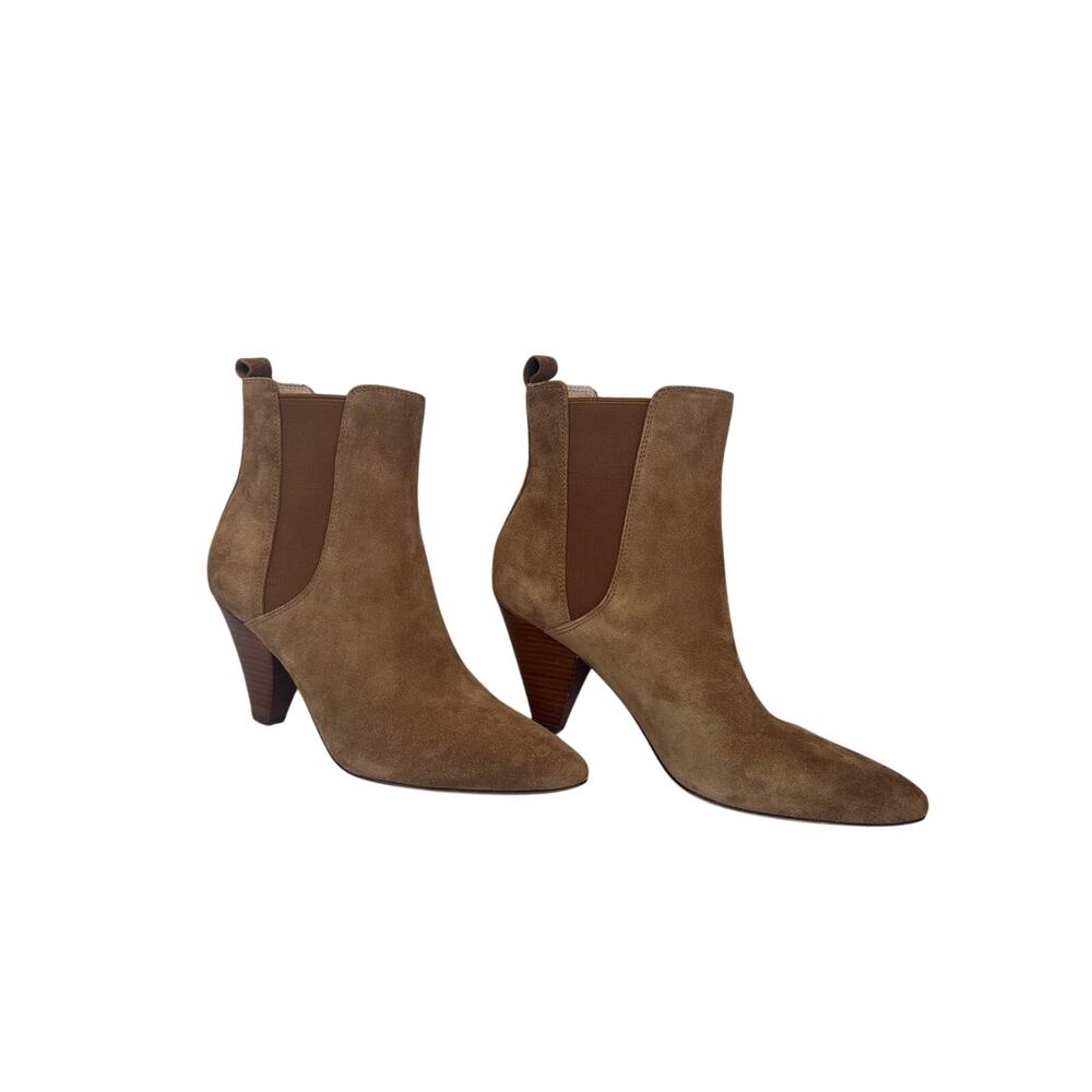 Veronica Beard Suede Chelsea Bootie Caramel Size 7.5